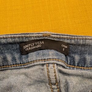 Simply Vera Vera Wang Light Blue Cropped Jeans